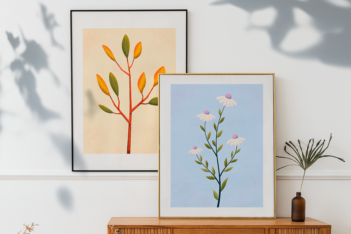 Floral Art Prints – Ready-to-Print, a Graphic by GraphicCo (Photo 4 of 12)
