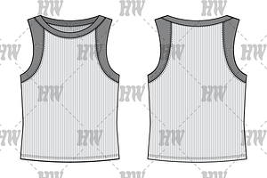 Thick Ribbed Tank Top Fashion Flat