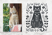 100 Folk Art vector linocut prints, an Object Graphic by DariSmartArt (Thumbnail 2 of 16)