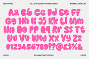 Saltyfine – Fun Bubble Display Font, a Sans Serif Font by Unicode Studio (Thumbnail 9 of 10)