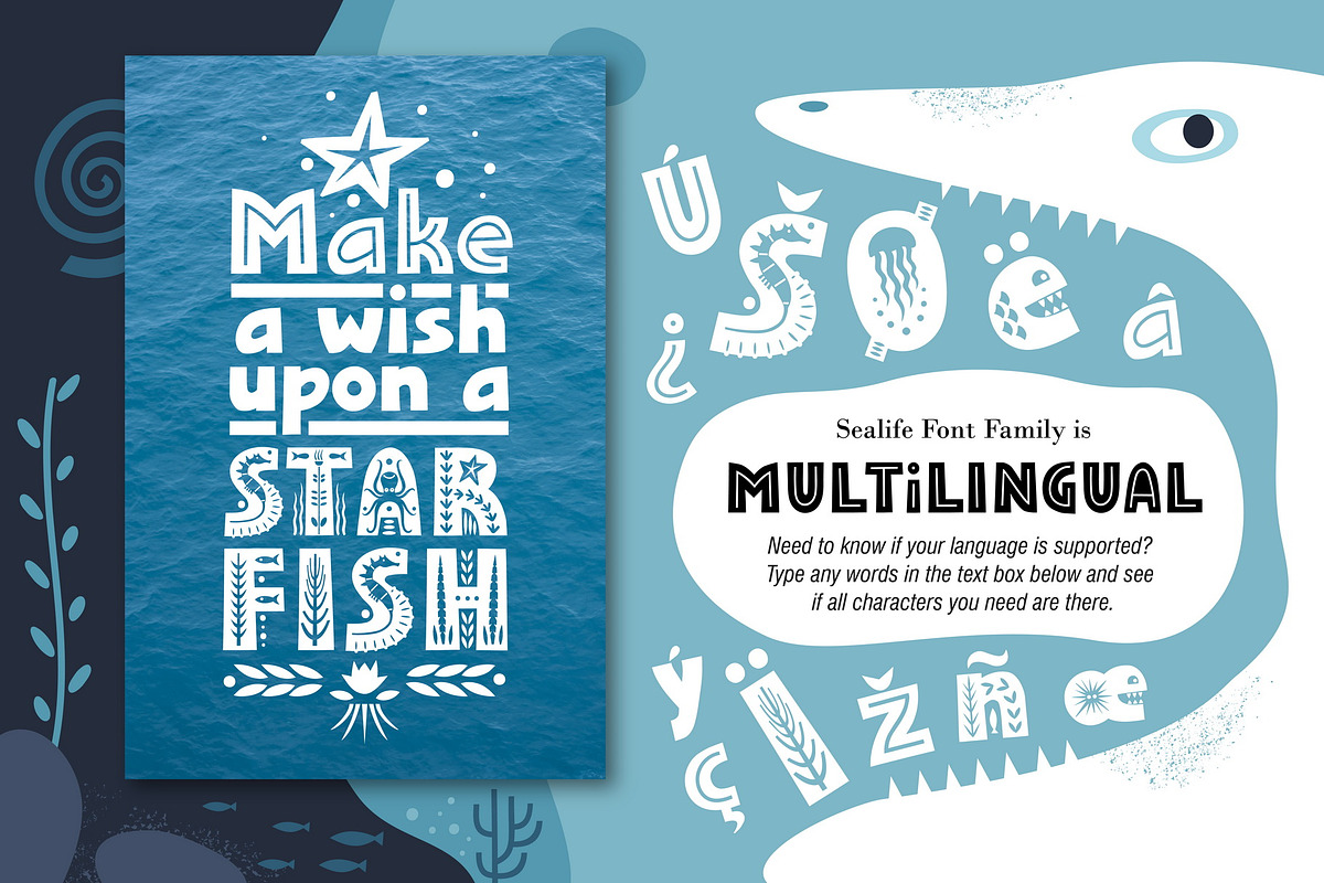 Sealife Font Family preview 6