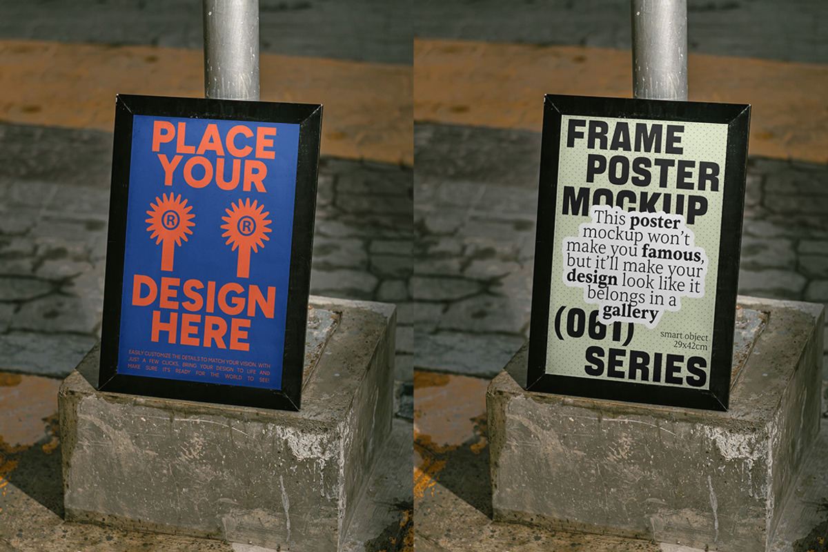 Frame Poster Mockup - VOL 4, a Product Mockup by Simetrica Labs (Photo 2 of 3)