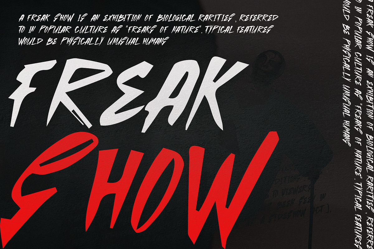 Sentan Cabine Horror Typeface Brush, a Handwritten Font by Maulana Creative (Photo 6 of 6)