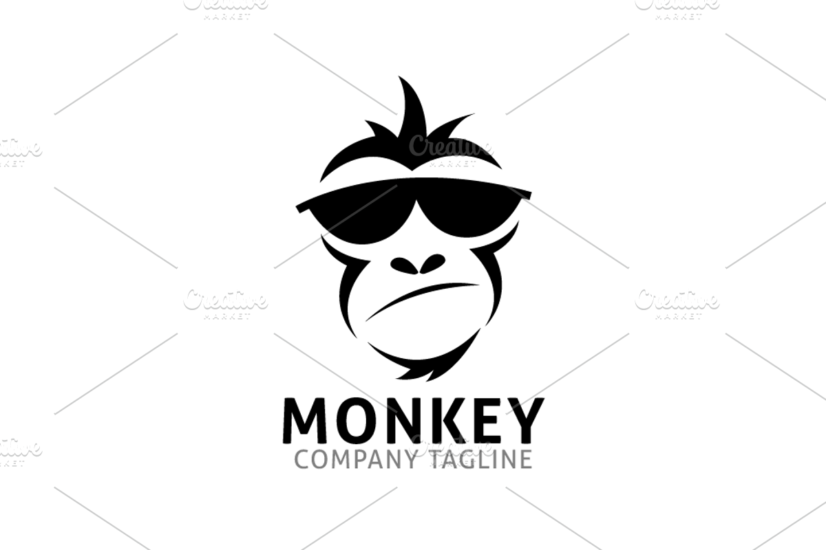 monkey geek logo template, a Branding & Logo Template by Twelve.std