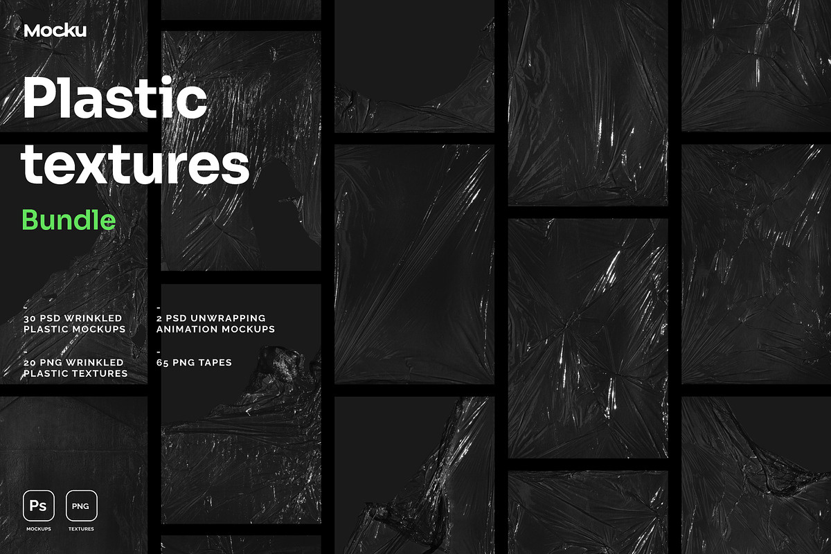 Plastic textures bundle, a Texture Graphic by Mocku (Photo 2 of 21)