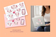 Valentine's day axolotl clipart, an Illustration by SurfaceStories (Thumbnail 4 of 6)