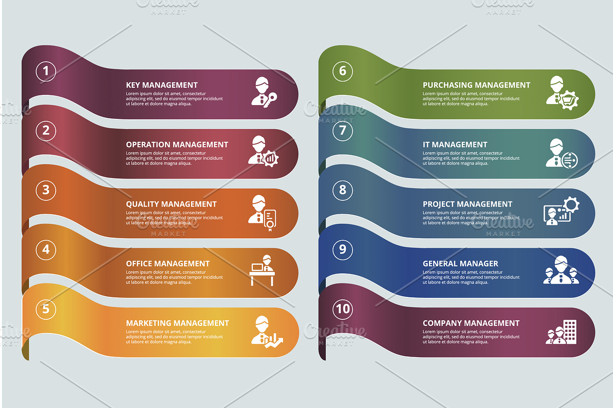 Infographic Company Management, a Technology Illustration by Aimagenarium@gmail.com