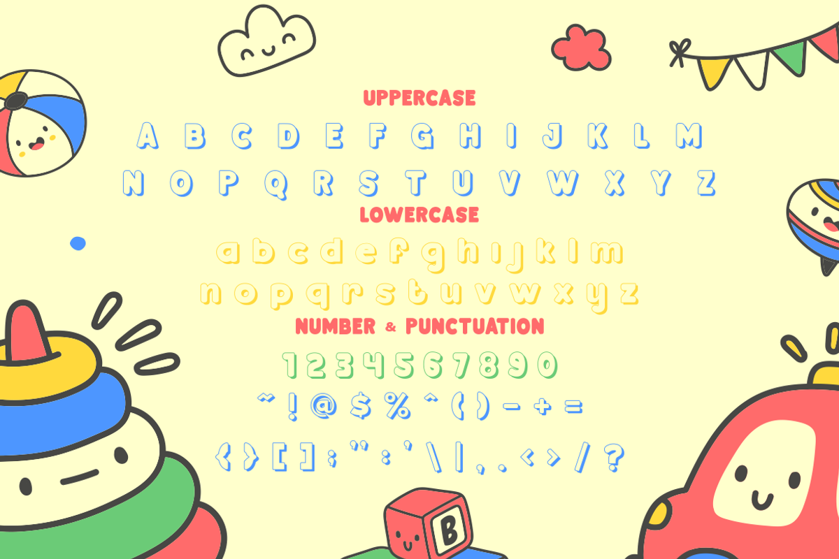 Bloksy 4 Style Shadow Font, a Font by PutraCetol Studio (Photo 5 of 8)
