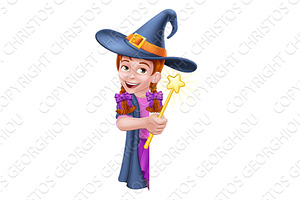 Kid Cartoon Girl Child Halloween, an Illustration by Christos Georghiou