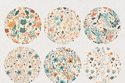 Cream Ditsy Flower Patterns Floral, a Pattern Graphic by Natural Planners (Thumbnail 3 of 3)