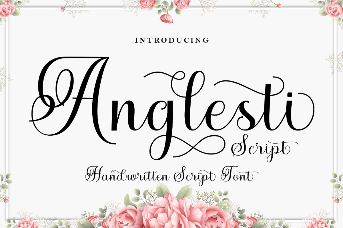 Anglesti Script, a Script Font by GloowStudio (Photo 1 of 9)