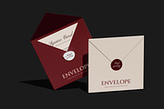 Square Card Envelope Mockup, a Merchandise Mockup by Unerispace (Thumbnail 2 of 5)