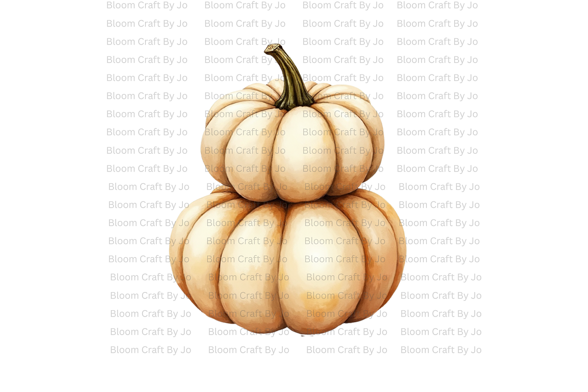 White Ghost Pumpkin, a Decorative Illustration by Bloom Craft Creations (Photo 5 of 12)