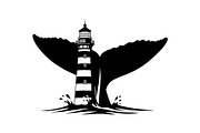 Whale Tail Lighthouse Bundle, an Object Illustration by yasushie (Thumbnail 7 of 31)