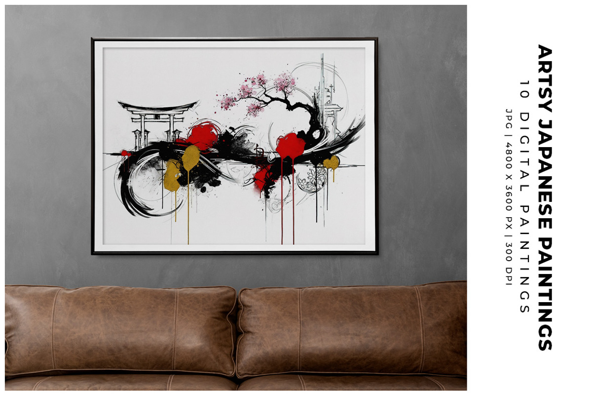 Artsy Japanese Paintings, a Decorative Illustration by Digital Art Creations (Photo 5 of 5)