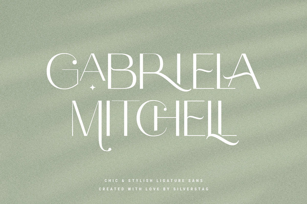 Celine - Chic Ligature Sans & Extras, a Sans Serif Font by SilverStag Type Foundry (Photo 17 of 23)