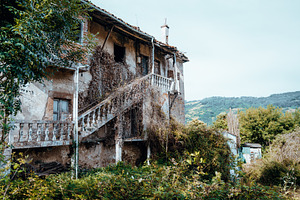 Abandoned ivy covered house, an Architecture Photo by SkyNext