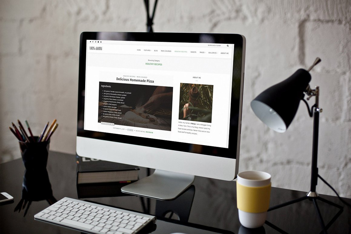 Narya - WordPress Food Blog Theme, a WordPress Template by PremiumCoding (Photo 2 of 6)