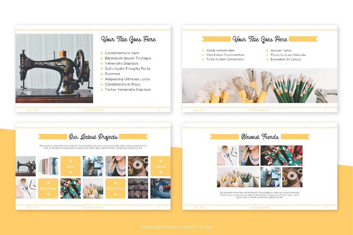 Crafter's PPT Presentation Templates, a Presentation Template by Andimaginary Creative Co. (Photo 4 of 5)