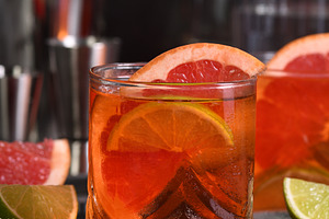 Grapefruit Prosecco Gin Spritz, a Holiday Photo by Apolonia