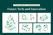 Future Tech and Innovation Bundle, a Technology Illustration by Prosymbols (Thumbnail 1 of 8)