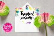 Tropical Paradise-watercolor set, an Object Graphic by Kseniya_design (Thumbnail 7 of 12)