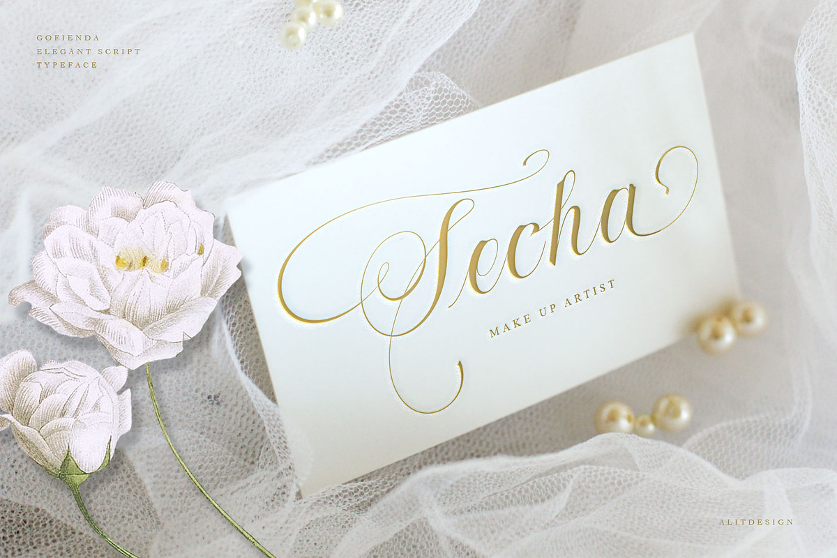 Gofienda, a Script Font by alit design (Photo 14 of 17)