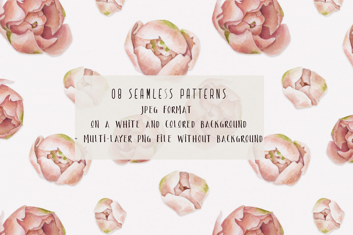 Watercolor set of tropical flowers, an Object Illustration by a_ptichkina (Photo 6 of 8)