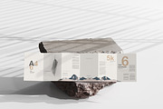 A4 Size Six Fold Brochure Mockup, a Print Template by pmvch (Thumbnail 14 of 20)