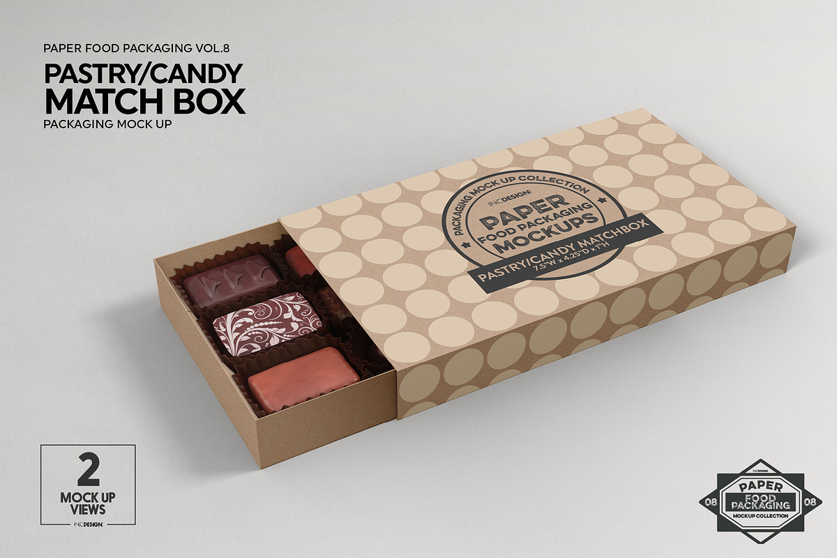 Match Box Style Packaging Mockup, a Packaging Mockup by INCDesign (Photo 5 of 8)