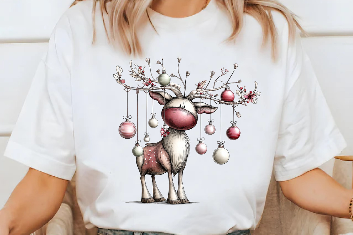 Whimsical Reindeer Clipart, an Illustration by Libby Wishes (Photo 5 of 6)