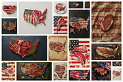 61 United Steaks of America, a Food & Drink Photo by Handmadefont (Thumbnail 6 of 11)