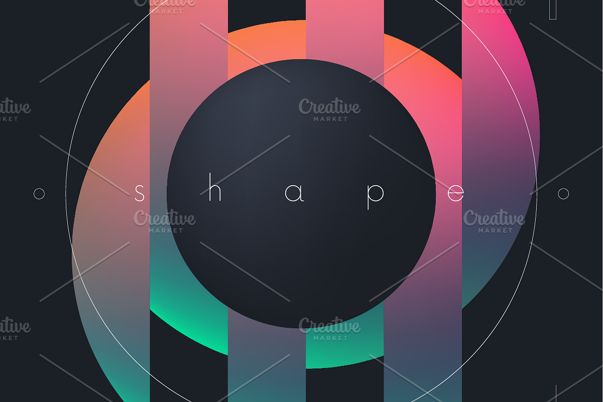 Abstract gradient composition, a Decorative Illustration by MaximGertsen (Photo 8 of 9)