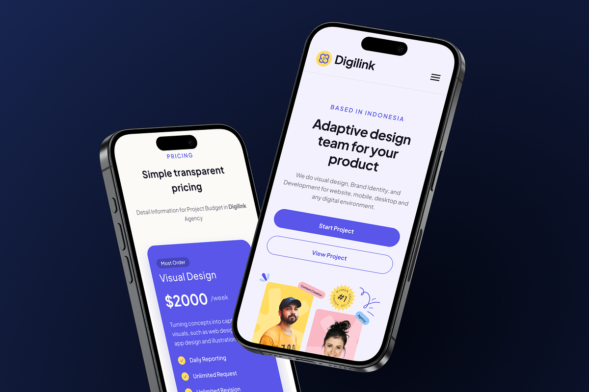 Digilink - Framer Template, a Landing Page Template by Agensip Design Agency (Photo 4 of 8)