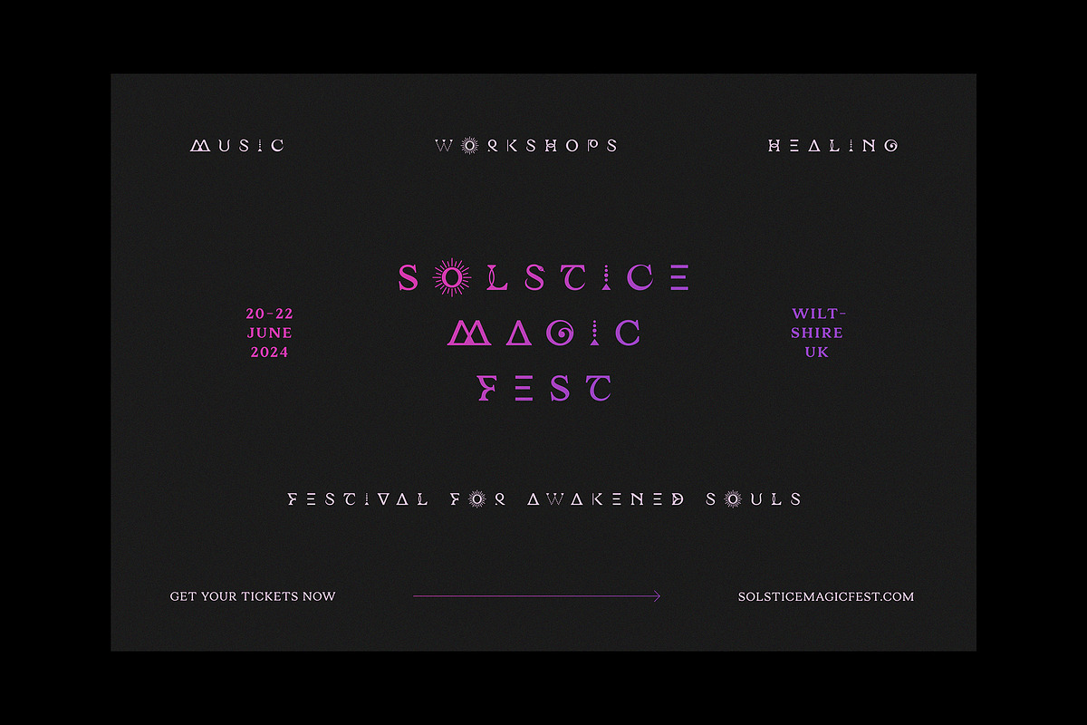 Soul Speak - cosmic symbols serif, a Serif Font by Minna Kaario (Photo 9 of 13)