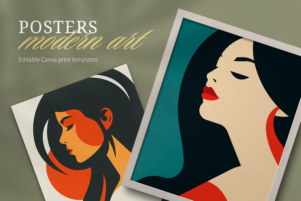 Posters - Modern Art | Canva, a Poster Template by Vasya Kobelev (Photo 1 of 6)
