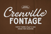 Crenville Fontage Vintage Font Duo