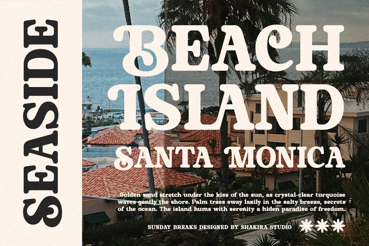Sunday Breaks - Modern Retro Serif, a Serif Font by Shakira Studio (Photo 3 of 10)