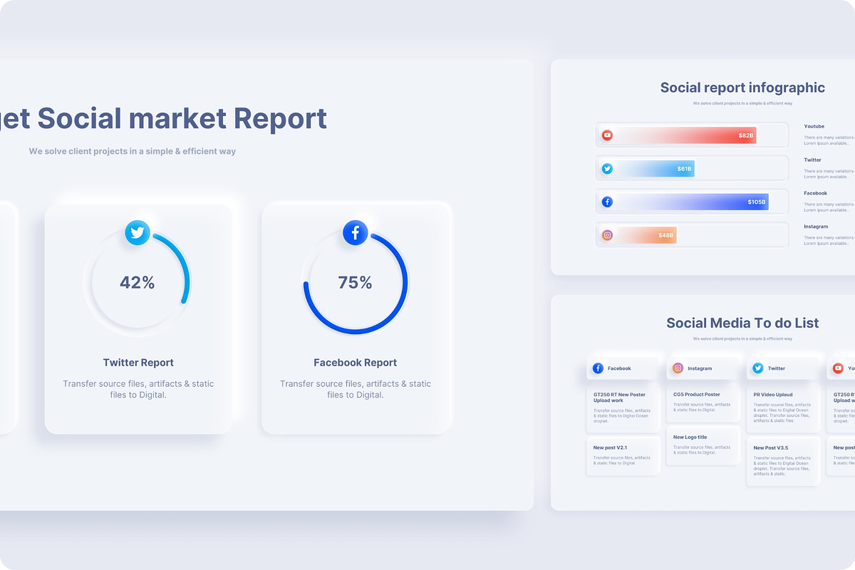 Neumorphic Presentation Template, a Presentation Template by TemplateZuu (Photo 23 of 48)