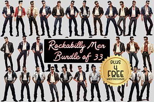 Rockabilly Men Bundle of 33