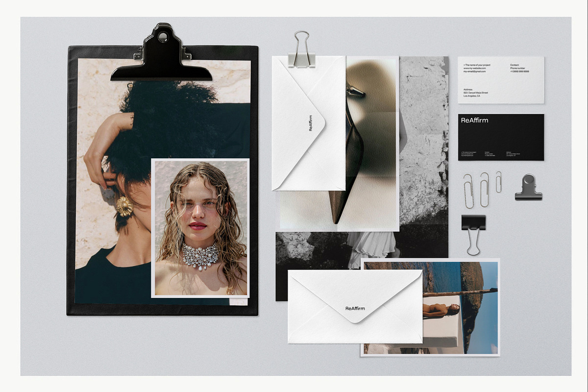 Fashion Stationery Print Mockup, a Mockup by ReAffirm (Photo 4 of 12)