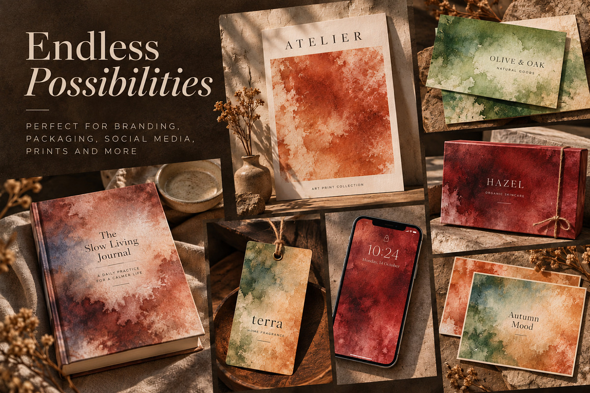 69 Autumn Watercolor Textures, a Texture Graphic by Le.nart (Photo 6 of 7)