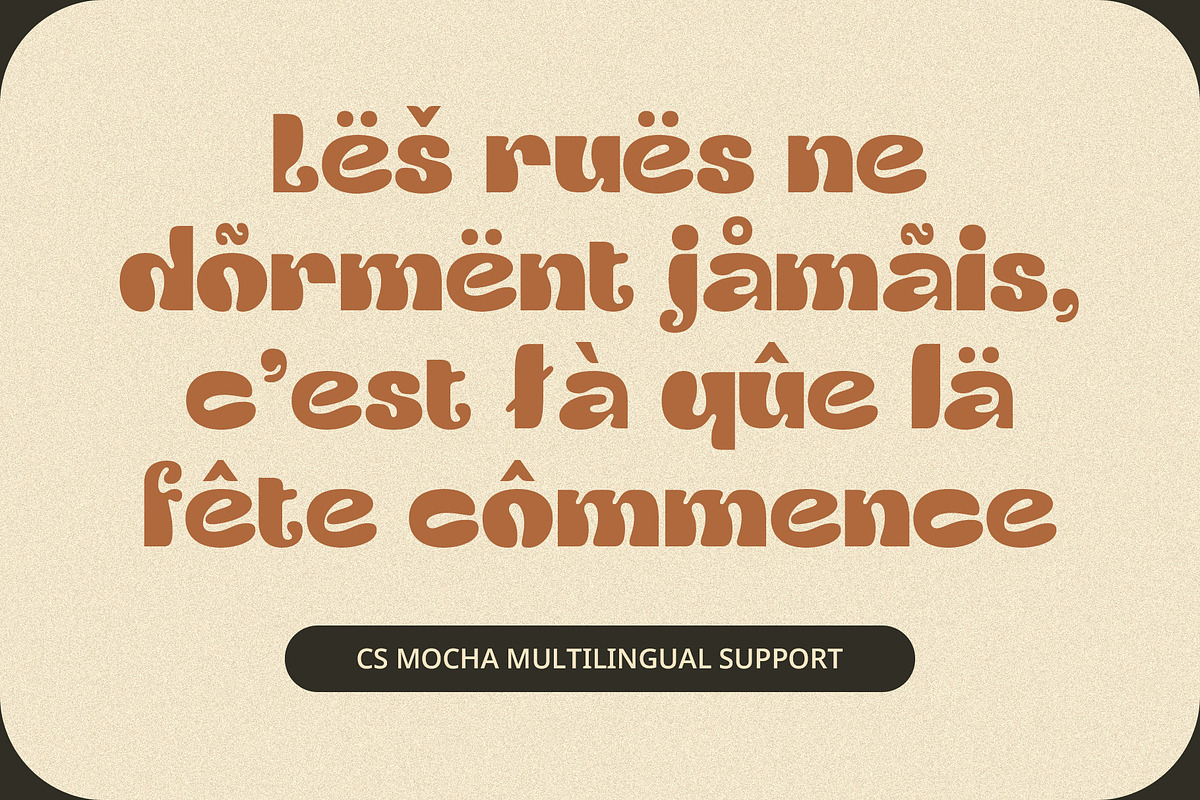 CS Mocha – Decorative Font, a Sans Serif Font by Craft Supply Co. (Photo 7 of 8)