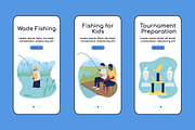 Camping trip with fishing app pages, a Templates & Theme by IMG visuals characters (Thumbnail 3 of 3)
