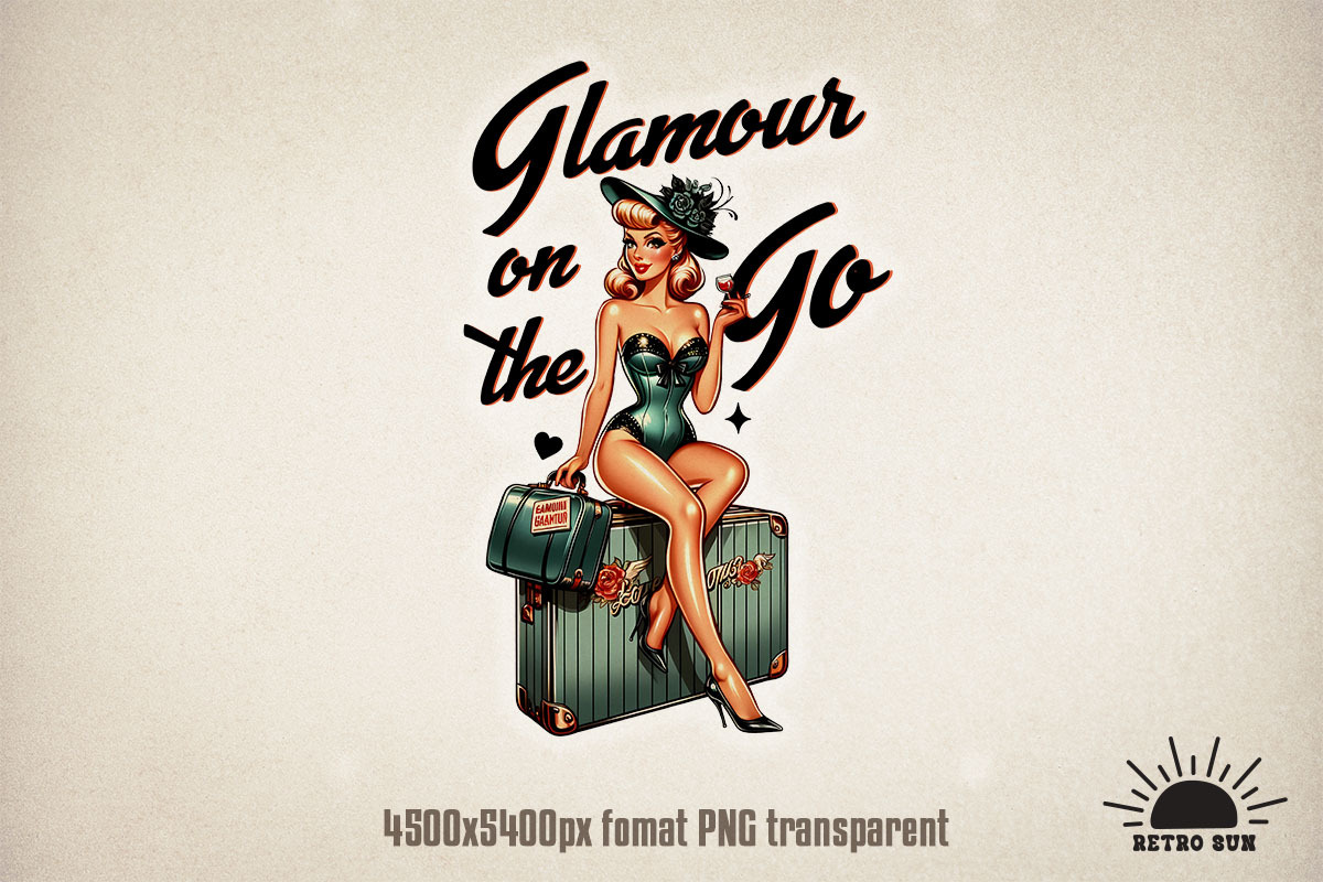 Retro Pin-Up Sublimation Bundle, an Object Graphic by GlitterCraft (Photo 20 of 20)