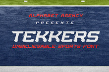 TEKKERS - UNBELIEVABLE SPORTS FONT