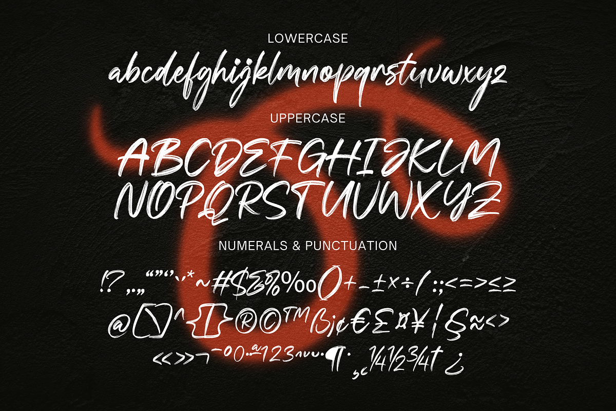 Rouxelle – A Bold & Expressive Brush, a Script Font by Creacy Studio (Photo 4 of 10)