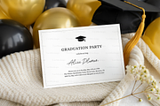 Graduation Invitation Card Mockup, a Product Mockup by TatiMockup (Thumbnail 3 of 4)