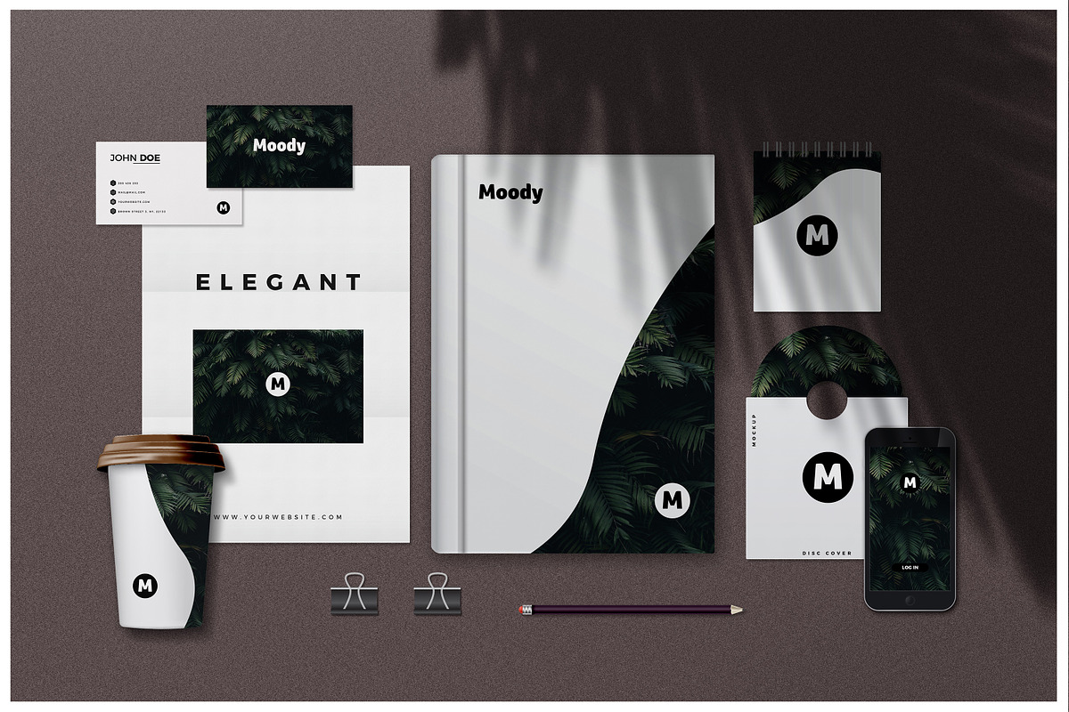 Huge Moody Shadow Bundle, a Books & Magazine Mockup by AndrewPixel (Photo 5 of 30)