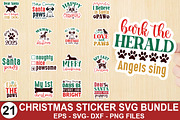 Christmas Dog Sticker Bundle, a Graphic by crative8112 (Thumbnail 1 of 12)